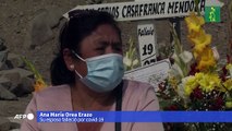 Peruanos vuelven a los cementerios para visitar a familiares muertos por covid-19