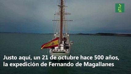 Buque Elcano, 500 años del paso por Magallanes