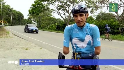 Mutilado por una bomba, un exsoldado colombiano sueña con llegar a Tokio