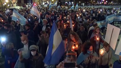 Marcha opositora en Argentina contra reforma judicial