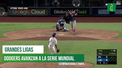 Así celebraron los Dodgers su paso a la Serie Mundial