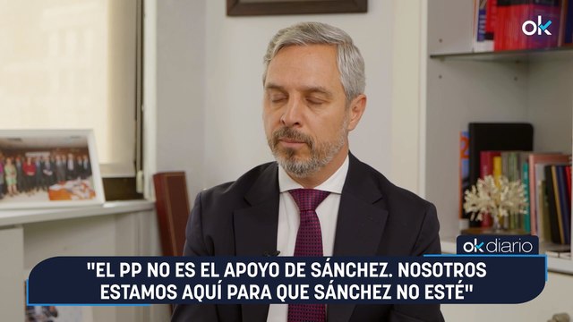 Juan Bravo: El PP no es el apoyo de Sánchez, nosotros estamos aquí para que Sánchez no esté