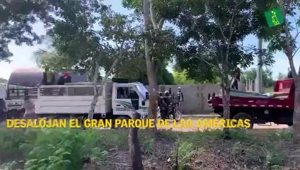 Ministerio de Medio Ambiente retira a ocupantes del Gran Parque de Las Américas