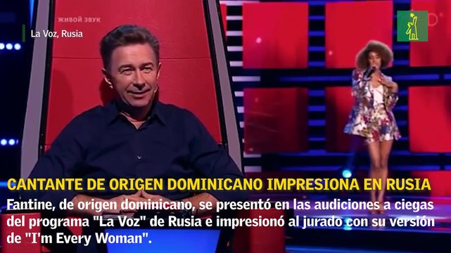 Cantante de origen dominicano impresiona al jurado de La Voz en Rusia