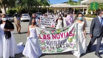 Realizan marcha de novias en la UASD