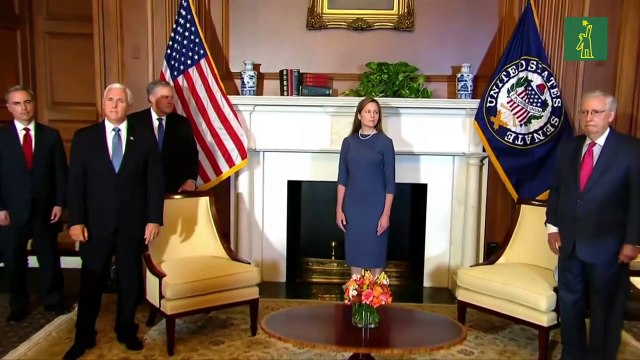 La nominada por Trump a la Suprema Corte EEUU se reúne con senadores republicanos