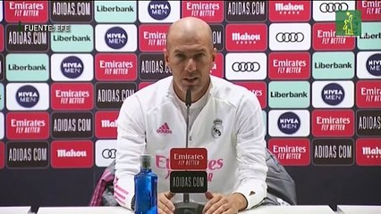 Zidane: "Tengo una plantilla con mucho talento y muchísimo corazón"