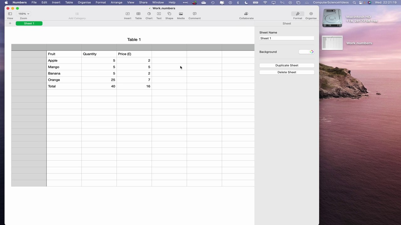 How to INSERT a 2nd Spreadsheet On the Numbers Application Using a Mac - Basic Tutorial | New