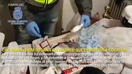 Cae banda dominicana en Madrid con cuatro narcopisos que distribuían cocaína en patinetes