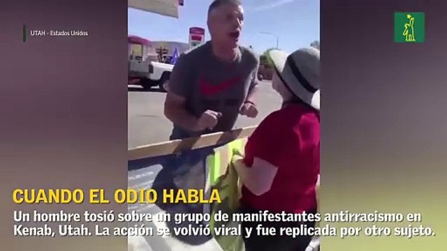Hombres tosen sobre manifestantes antirracismo en Utah