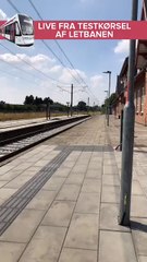 Live fra testkørsel af Letbanen | 18 Juli 2018 | TV2 ØSTJYLLAND