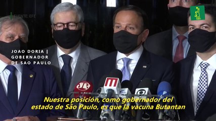 Gobernador de Sao Paulo urge a Bolsonaro a aceptar la vacuna china