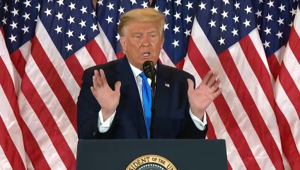 Trump denuncia fraude y afirma haber ganado la elección