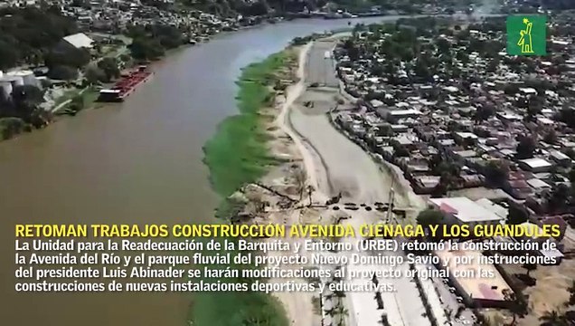 Retoman trabajos construcción avenida Ciénaga y Los Guandules