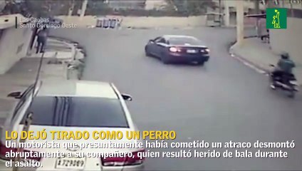 Atracador abandona a su compañero en medio de la calle tras ser baleado en el asalto