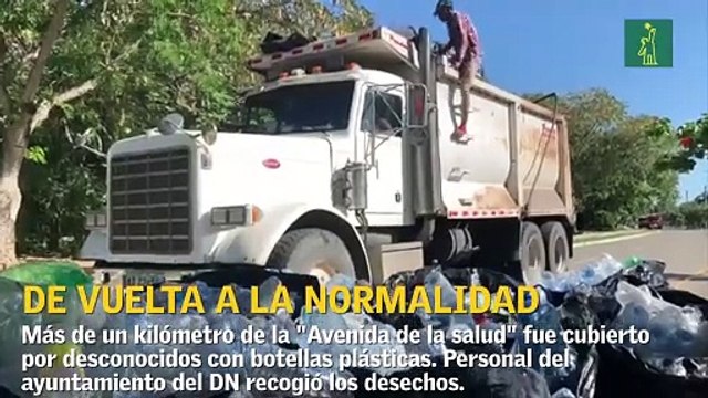 Alcaldía del Distrito Nacional recogió desechos plásticos dejados en el Mirador del Sur