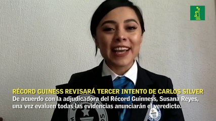 Adjudicadora del Récord Guinness dice revisarán tercer intento de Carlos Silver