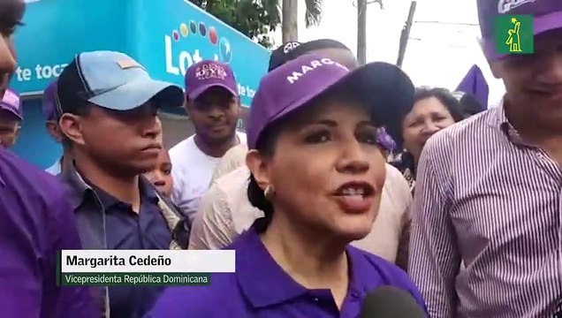 Margarita Cedeño: Sigo con mi PLD, sigo trabajando para seguir fortaleciendo nuestro partido