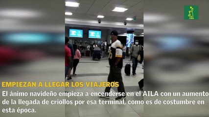 Empiezan a llegar los “viajeros” en esta Navidad