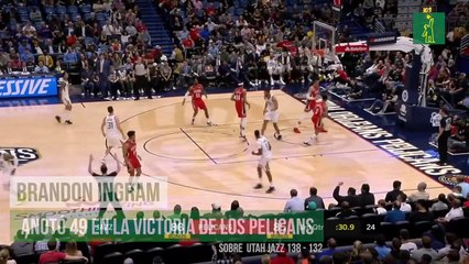 Brandon Ingram anotó 49 puntos en triunfo de los Pelicans