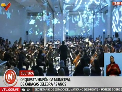 Orquesta Sinfónica Municipal de Caracas celebró 45° aniversario con concierto inmersivo