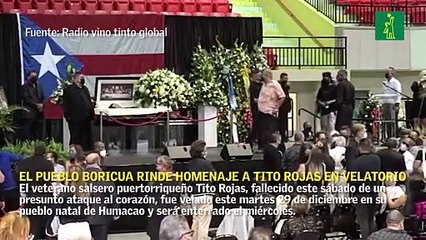 El pueblo boricua rinde homenaje a Tito Rojas en velatorio