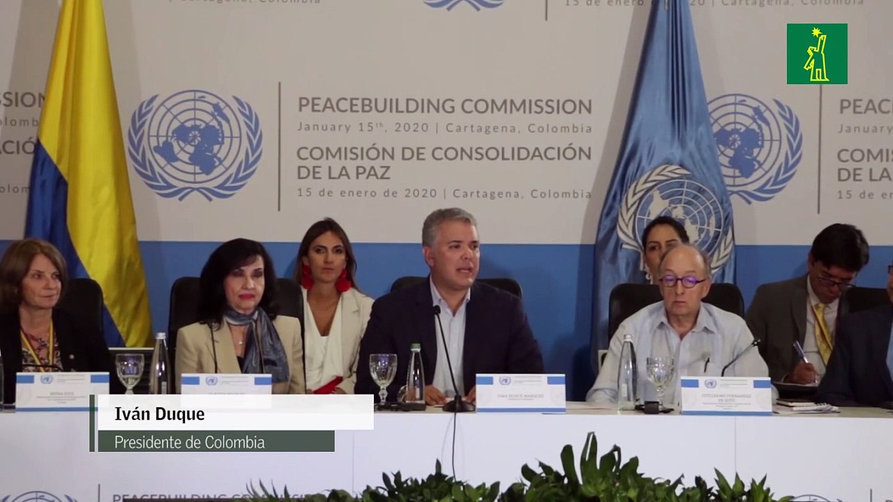 Iván Duque pide que la paz de Colombia quede al...