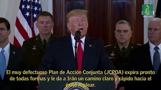 Trump anuncia poderosas sanciones a Irán tras ataque a base militar en Irak