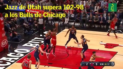 Jazz de Utah supera 102-98 a los Bulls de Chicago