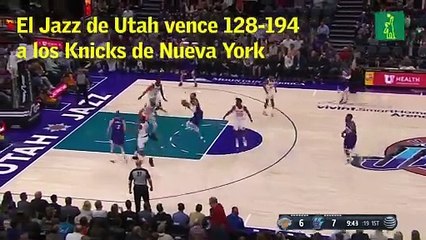 El Jazz de Utah vence 128-194 a los Knicks de Nueva York
