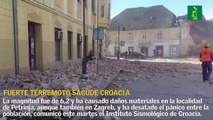 Fuerte terremoto causa daños materiales en Croacia