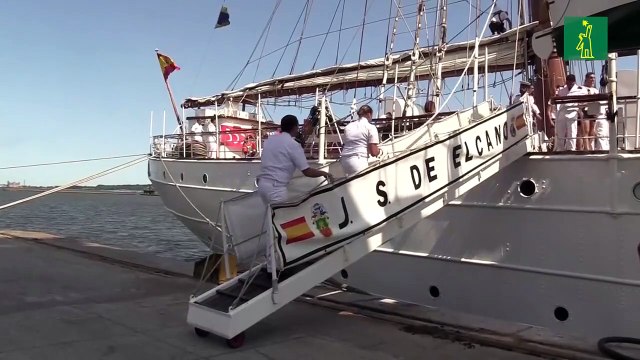 Llegada del buque español Elcano a Uruguay refuerza vínculo entre ambos países