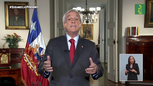 Piñera aumenta cotización para subir las pensiones en Chile en medio de crisis