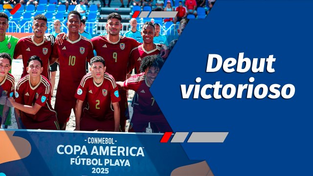 Deportes VTV | Venezuela debuta con victoria en la Conmebol Copa América Fútbol Playa 2025