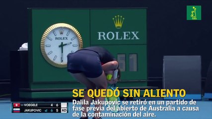 Dalila Jakupovic es la primera víctima de la contaminación del Aire en abierto de Australia