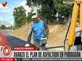 Gobernador de Anzoátegui inspeccionó avances del Plan de Asfaltado en el municipio Miranda