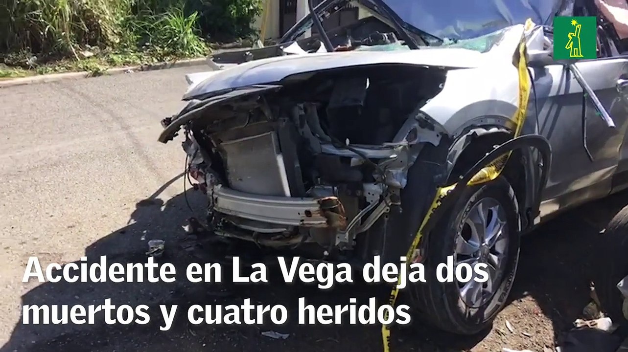 Dos muertos y cuatro heridos en un accidente en La Vega - Vídeo Dailymotion