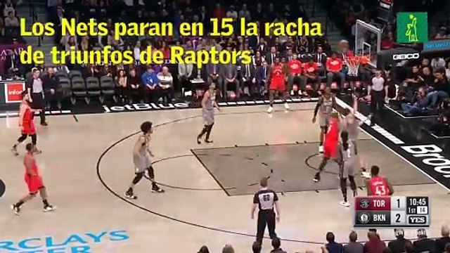 Los Nets paran en 15 la racha de triunfos de Raptors
