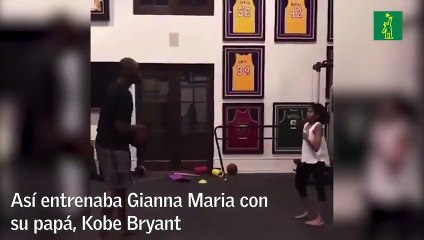 Así entrenaba Gianna Maria con su papá, Kobe Bryant