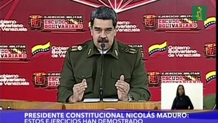 Maduro dice no tener “miedo a un combate militar” en Venezuela
