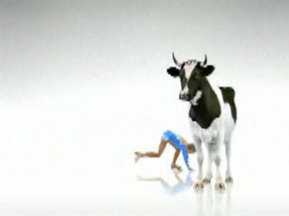 Clip pub, Milch. Lait. Latte 1994 Patineuse