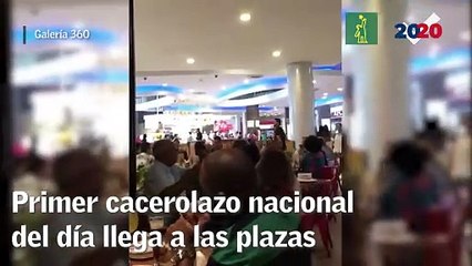 Primer cacerolazo nacional del día llega a las plazas