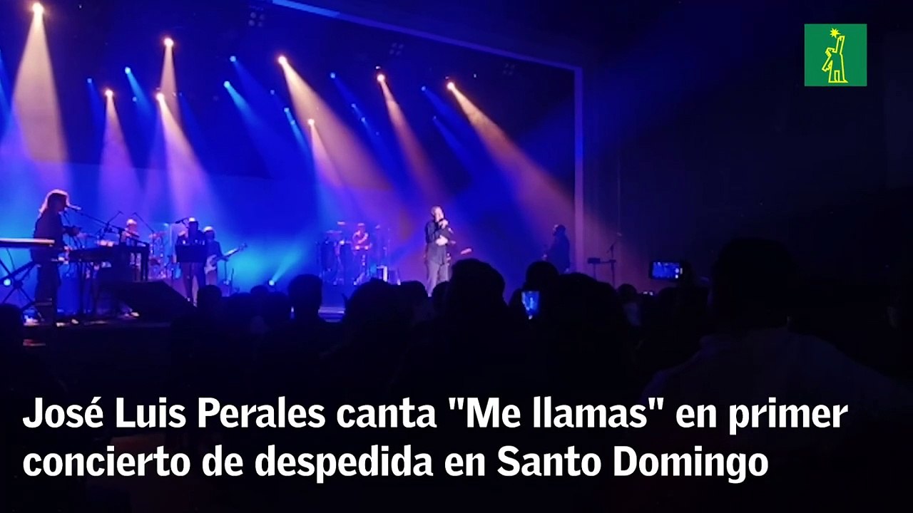 José Luis Perales canta "Me llamas" en primer concierto de despedida en Santo Domingo