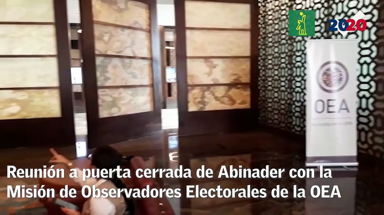 Reunión a puerta cerrada de Abinader con la Misión de Observadores Electorales de la OEA