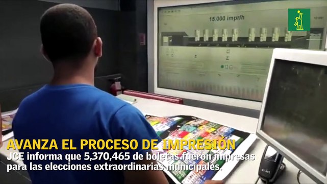 Avanza el proceso de impresión de boletas para elecciones municipales