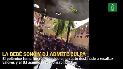 "La Bebé" sonó en un acto en liceo público y el DJ pide disculpas por su error