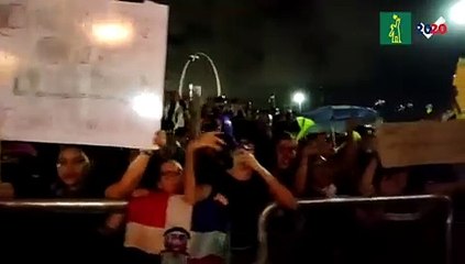Manifestantes comparten su pensar sobre la situación política actual