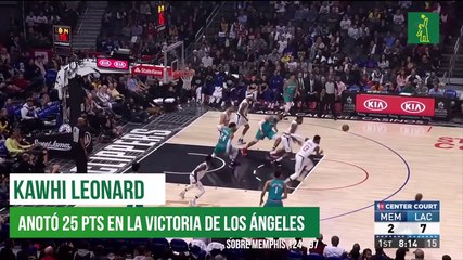 Kawhi Leonard guió triunfo de los Clippers sobre los Grizzlies