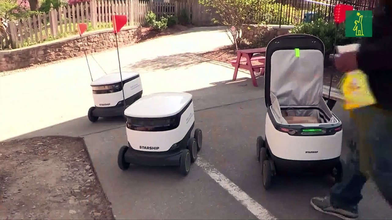 Robots de reparto, la solución de un supermercado de EE.UU. al coronavirus