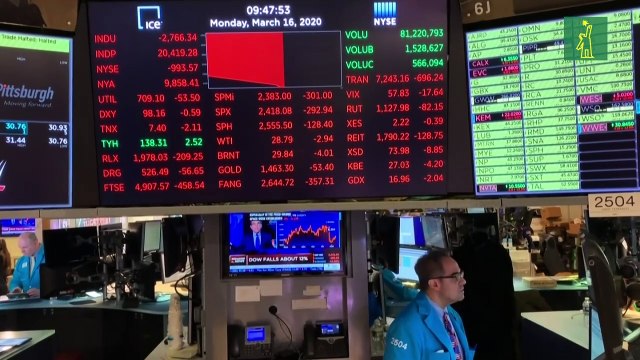 Las bolsas mundiales y el petróleo se hunden por el coronavirus